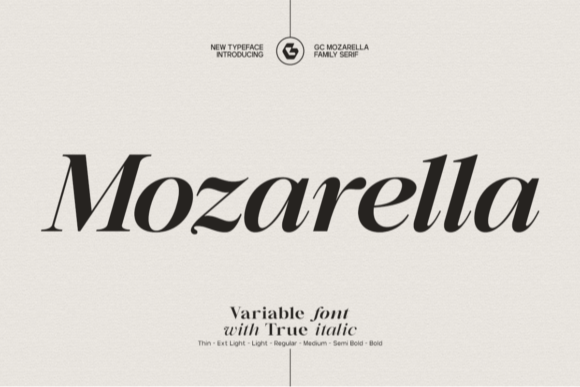 Mozarella Font