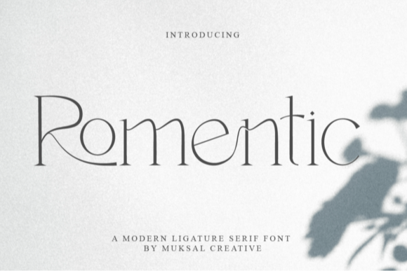 Romentic Font